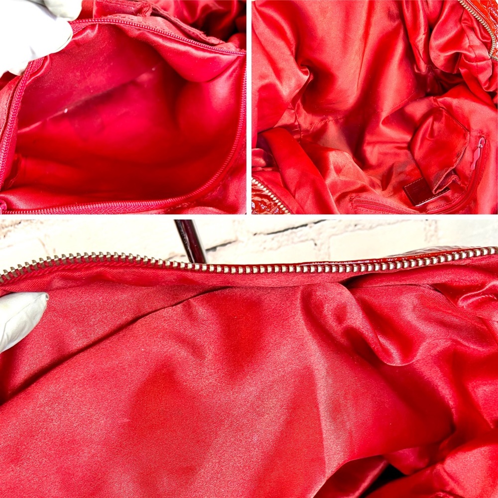 Christian Louboutin red patent leather shoulder bag - Picture 16 of 16